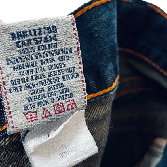 True Religion Men’s Ricky Rope Stitch Distressed Straight Leg Urban Denim Jeans - Picture 9 of 12